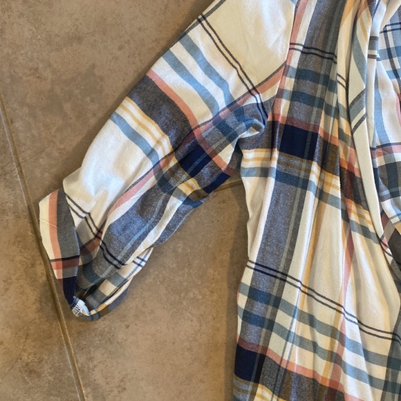 Plaid fringed cardigan - Picture 4 of 6